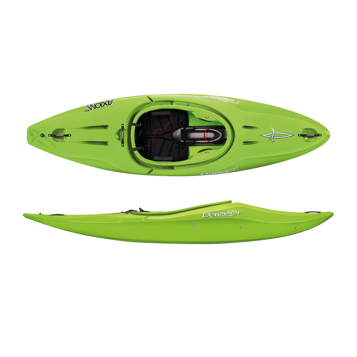 Dagger Axiom 6.9 Lime Top Side