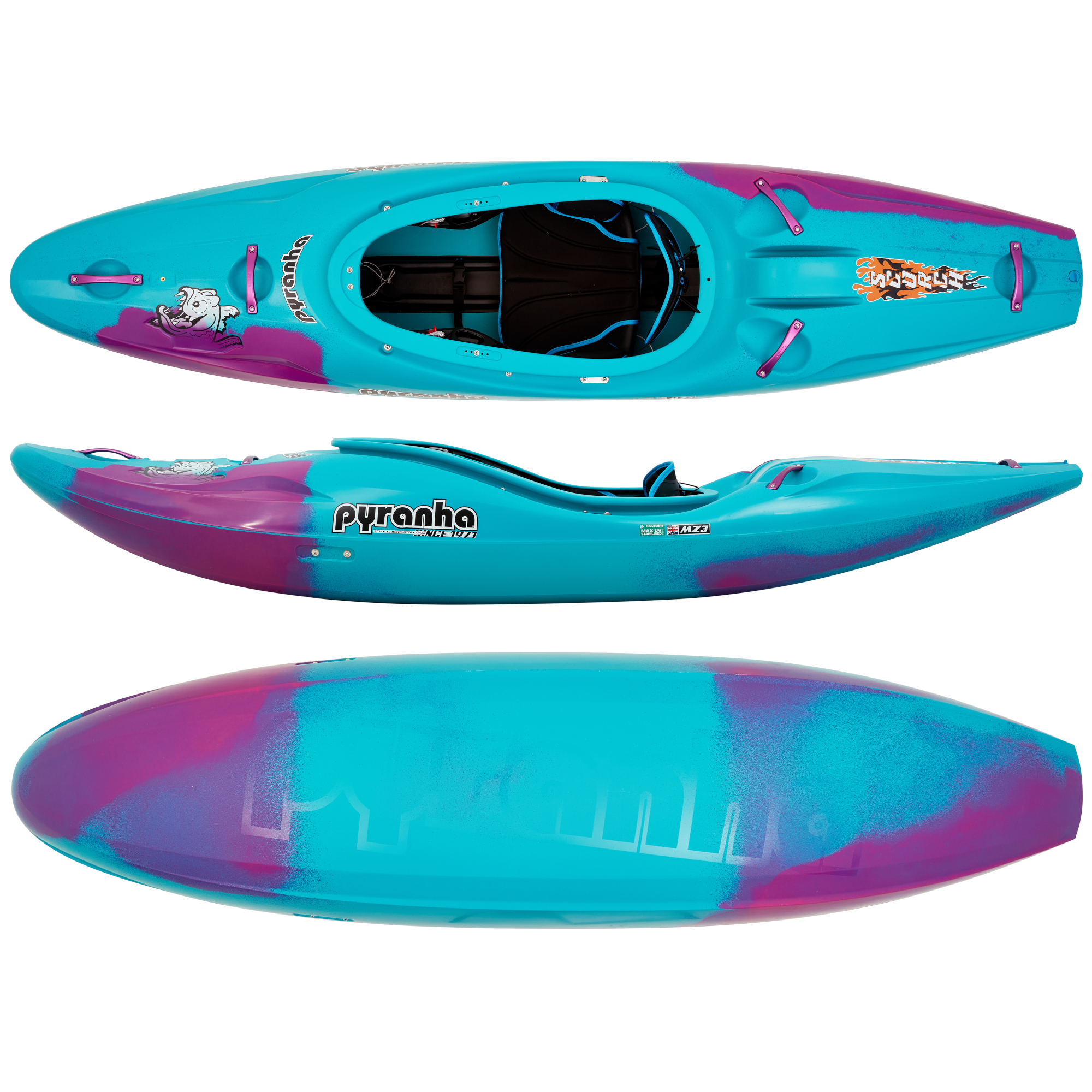 Pyranha Scorch Cotinga Blue Top Side Bot