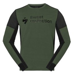 Sweet Hunter Merino Hybrid LS Jersey Forest Front