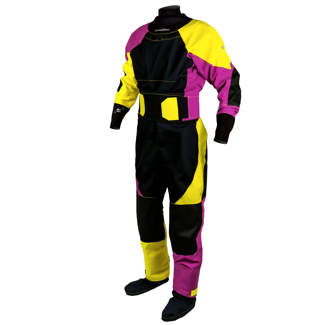 Sandiline Extreme M22 Frauen Trockenanzug Pink-Gelb Angled Sandiline Extreme M22 Frauen Trockenanzug Pink-Gelb Angled