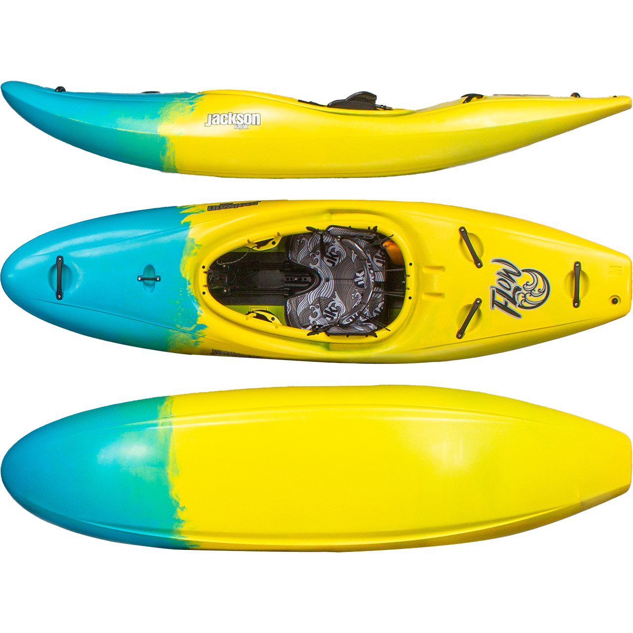 Jackson Kayaks Flow Northern Lights Top Side Bot