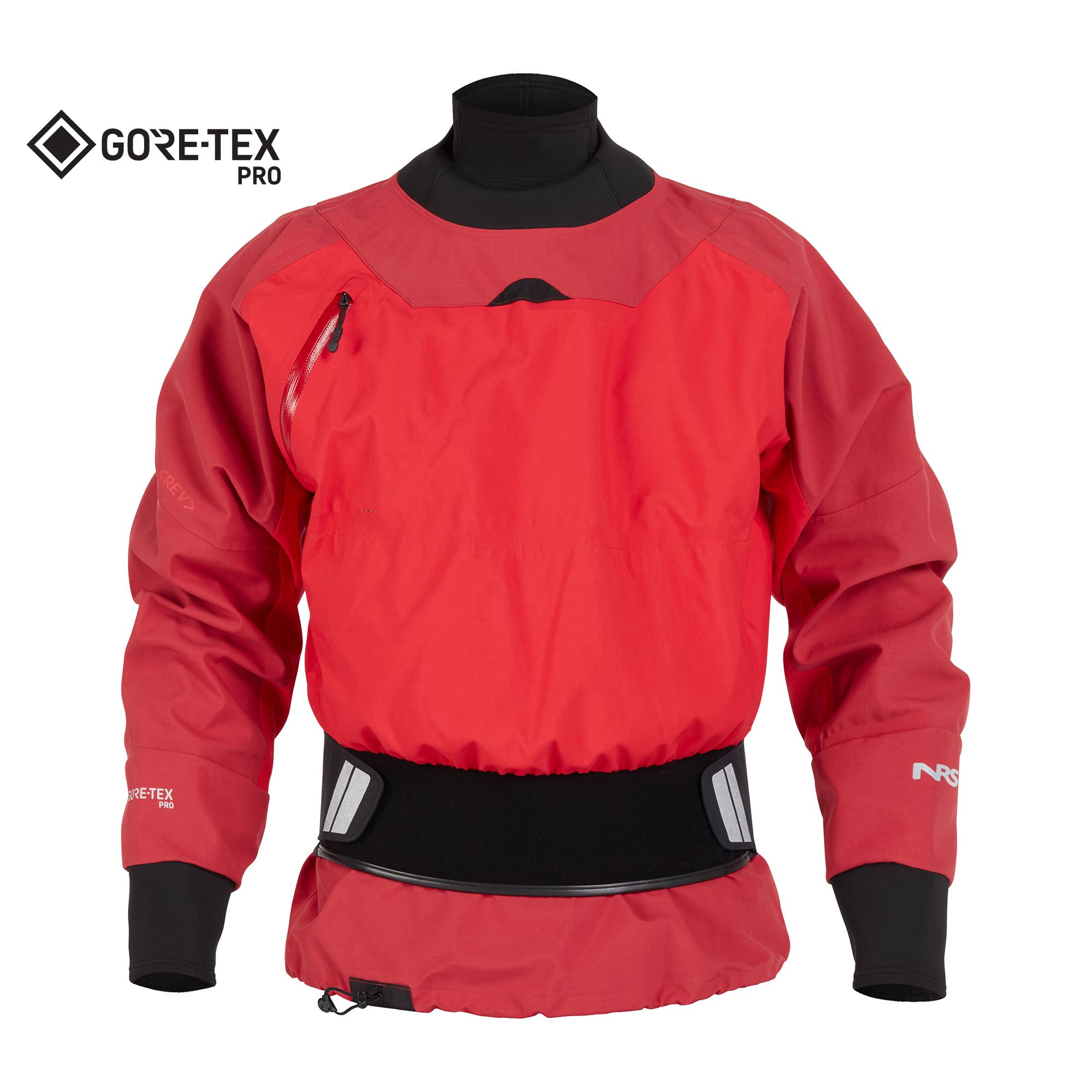 NRS Rev Männer Gore Tex Pro Red Front + Logo NRS Rev Männer Gore Tex Pro Red Front + Logo