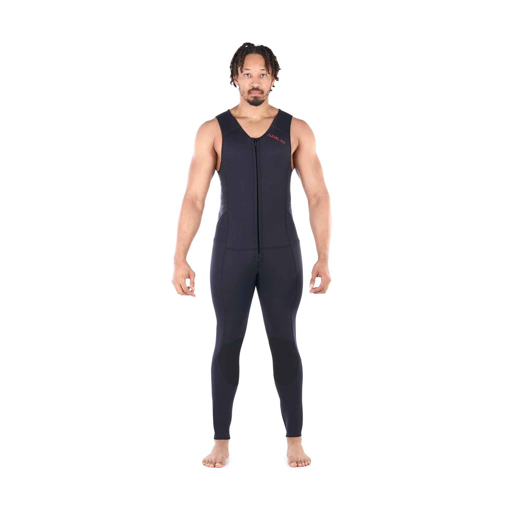 Level Six Farmer John Neoprene Wetsuite Front Level Six Farmer John Neoprene Wetsuite Front