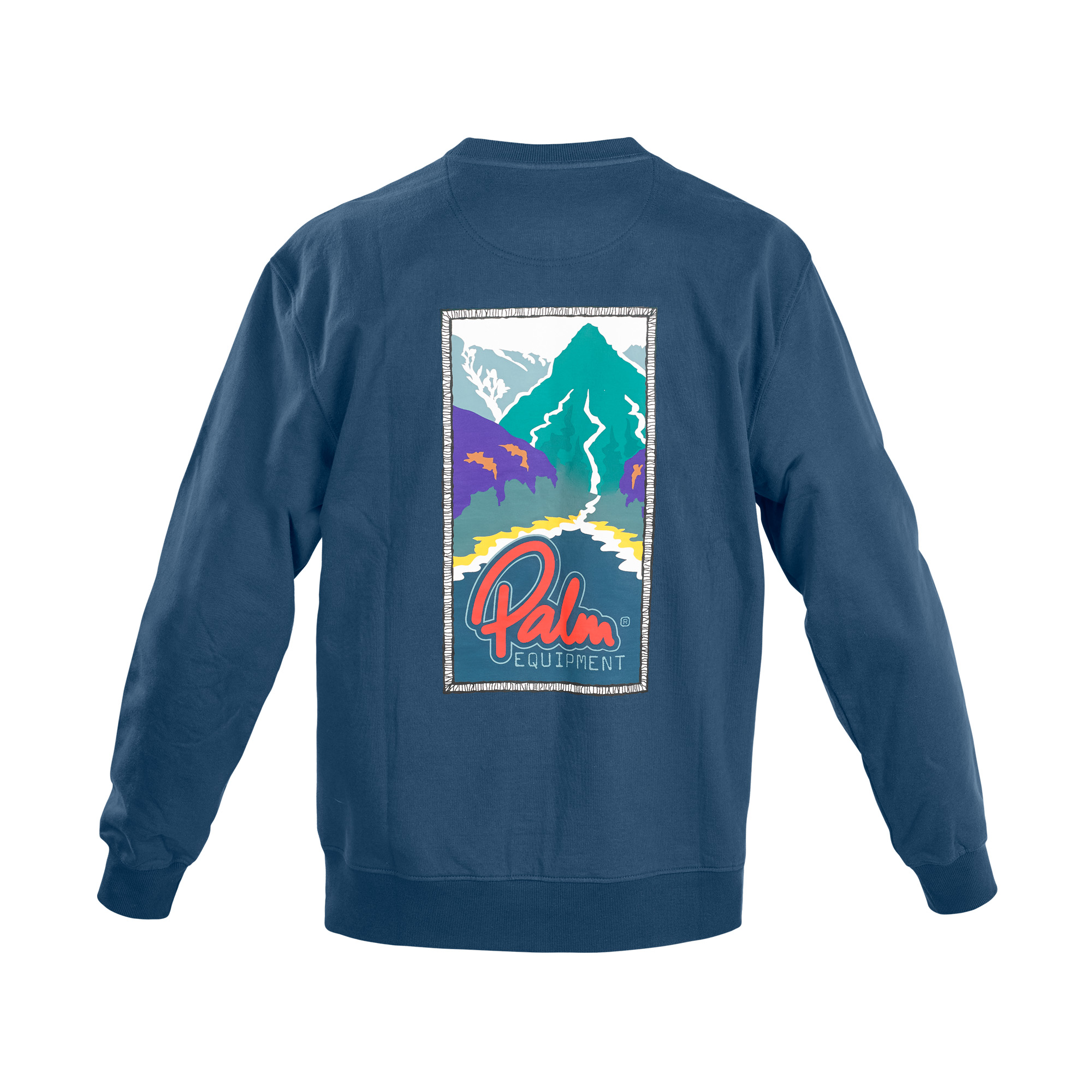 Palm Mountains to Sea Sweater Back