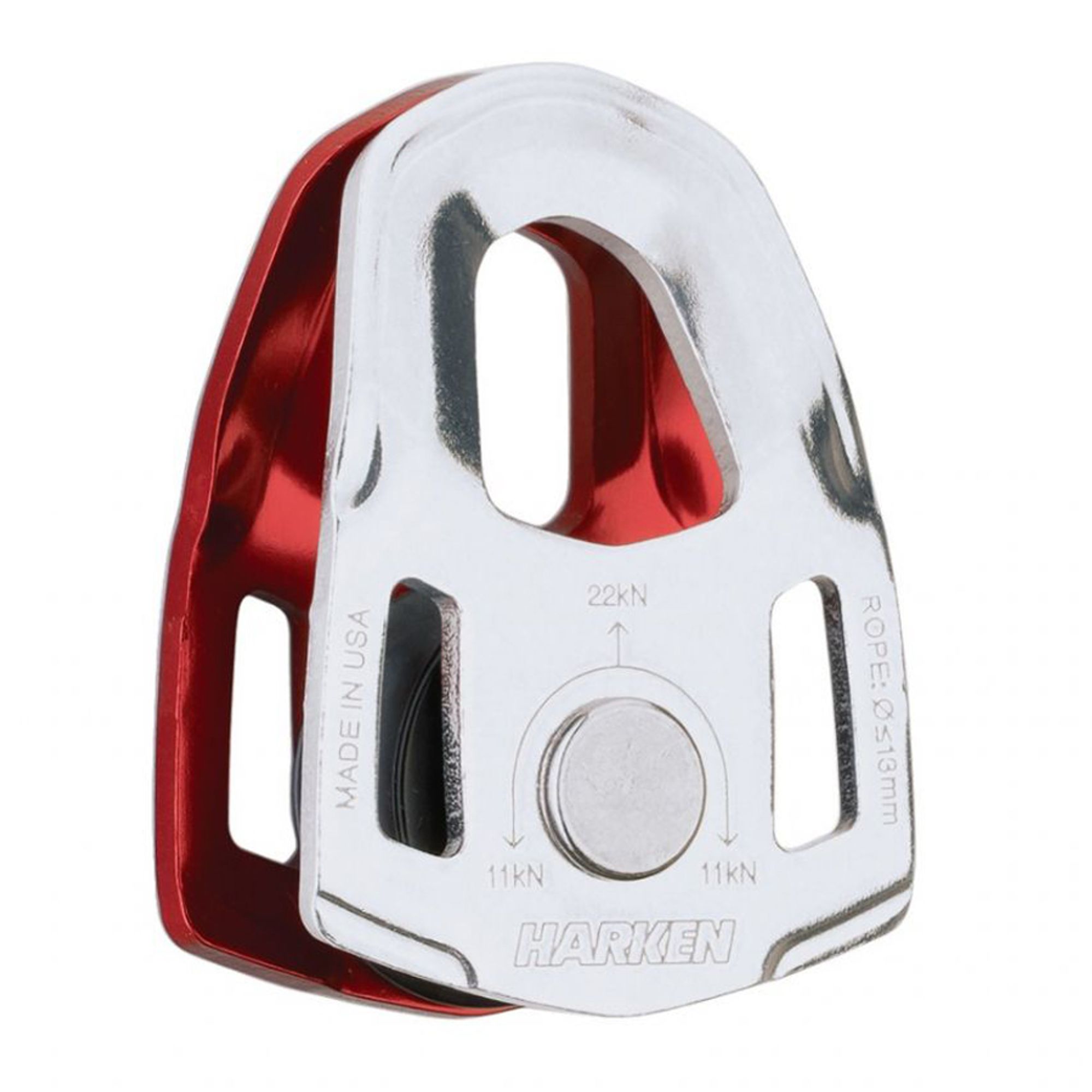 NRS SMC CRx2 1 Pulley Seilrolle rot Rückseite