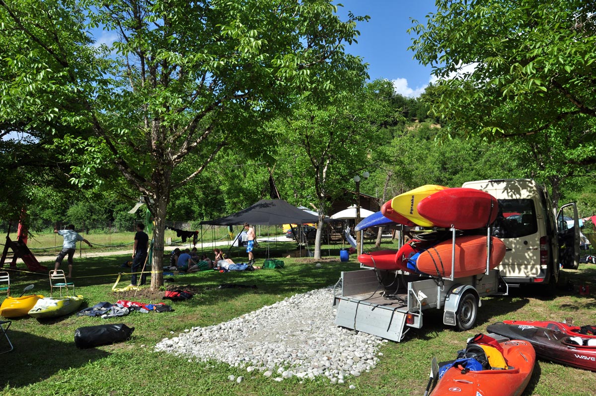 Gemacht für Paddler: Das Via-Natura-Camp am Arachthos.