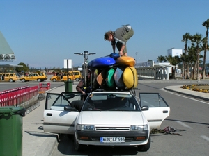 Voll beladen mit dem eigenen Auto auf großer Fahrt...