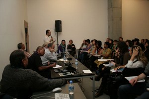 Internationales Publikum am Alternativen Wasserforum 2009 in Istanbul.