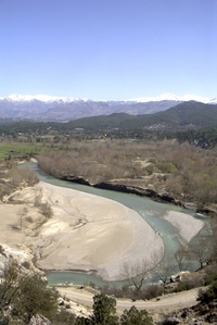 Das weite Tal des Köprü Cayi bei Caltepe.